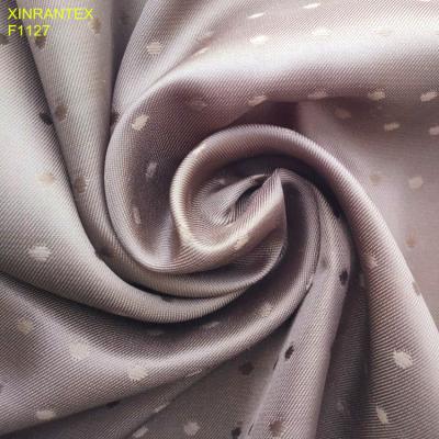 China F1127 Suit lining, dot dobby jacquard weaving for jacket lining garment lining for sale