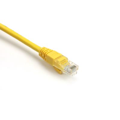 China Durable Best Category 6 Patch Cord Cable Computer Use Internet Cable RJ45 Connector 3 Meter Yellow Color Cat 6 UTP Data Cable for sale