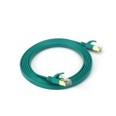 China Durable 30FT  Can Be Customized Network Cable Certifier Cat7 Flat SSTP Cat 7 Network Cableble Cat 7 for sale