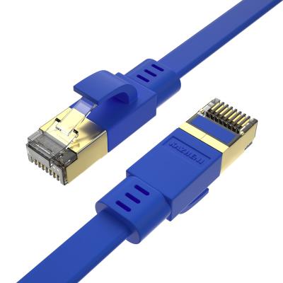 China Durable 2000MHZ Connecteur RJ45 150FT SSTP  Cat8 Flat Network Cat 8 Ethernet Patch Cord Cable Cat8 for sale