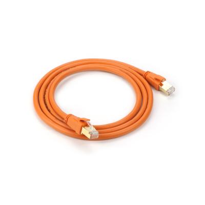 China Durable Factory Price Two Piece RJ45 30/40 FT Gold Plated Network Categorie 6 Ethernet Cable for sale