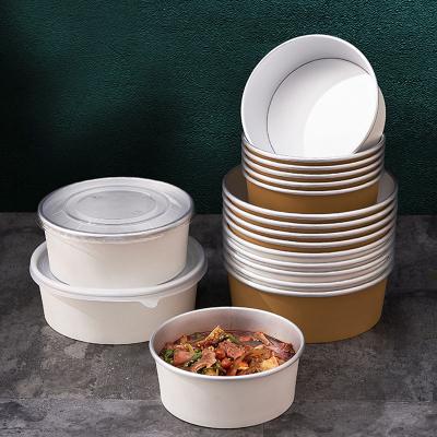 China 500ml~1500ml Waterproof Aluminum Foil Bowl With Transparent Lid Packaging Fast Food Boxes for sale