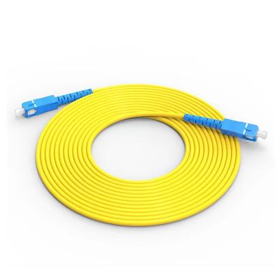 China FTTH Factory Sale Single Mode Fiber Optic Patch Tie SC Fiber Optic Jumper for sale