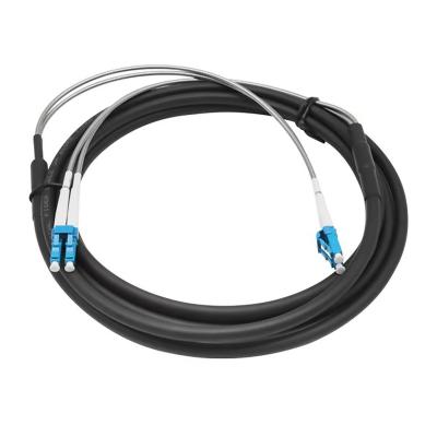 China New Material LSZH/Metal FTTH Optical Fiber Simplex Jumper Cables For Armor for sale