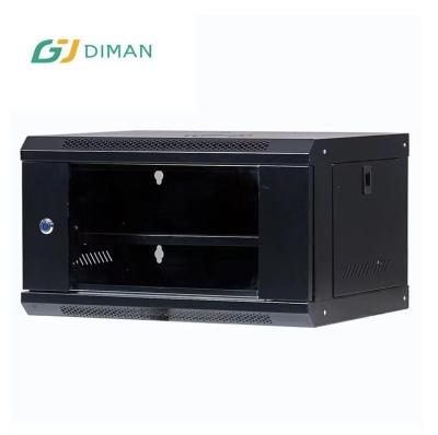 China Double Type Front Entrance Tempered Glass Section Cabinet (Metal Door Optional) 4u 6u 9u 12u 15u 18u Transparent Rack Server Network Cabinet for sale