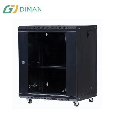 China Transparent Tempered Glass Front Entrance Network Box 9u 450mm Data Center (Metal Door Optional) Stretch Wall Mount 9u Data Rack Data Cabinet Network Cabinet for sale