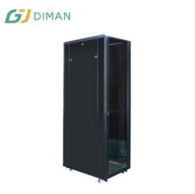 China Clear Tempered Glass Front Entrance (Metal Door Optional) 19 Inch Different Rack Enclosure Height Floor Cabinet Ddf Network Cabinet 42u for sale