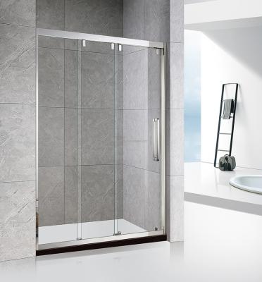 China Modern new design is suitable for both large and small bathroom with three linkage glass shower doors. for sale