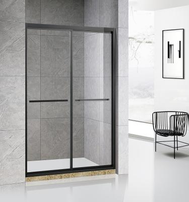 China Modern Newly Designed Sliding Stainless Steel Shower Door With Extremely Narrow Inclusive Frame for sale