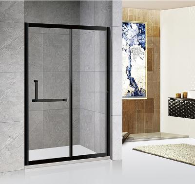 China Modern Home Style High Quality Matte Black Stainless Steel Shower Door for sale