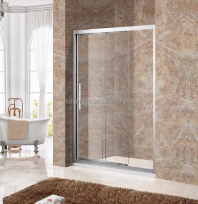 China Modern factory direct custom aluminum alloy frame transparent tempered glass linkage shower door for sale