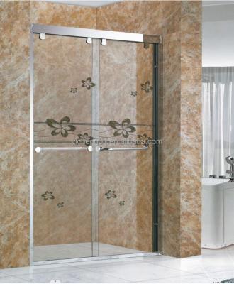 China New Modern Factory Design Direct Pattern Glass Sliding Bathroom Shower Door for sale