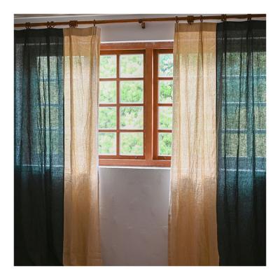 China Insulated 100% Sheer Natural Linen Curtain French Linen Gauze Curtain Custom Made Canvas for sale