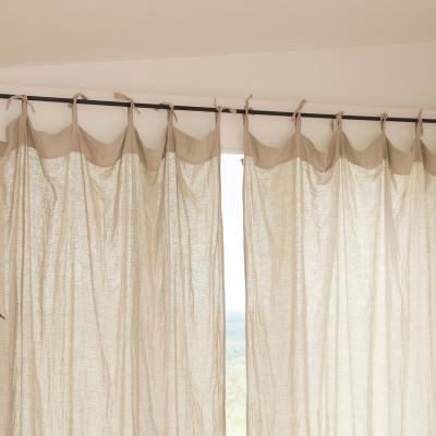 China High Quality Pure Color 100% Pure French Linen Window Curtain for sale