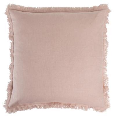 China Classic Anti-Static Blush Linen European Square Pillow Cover for sale