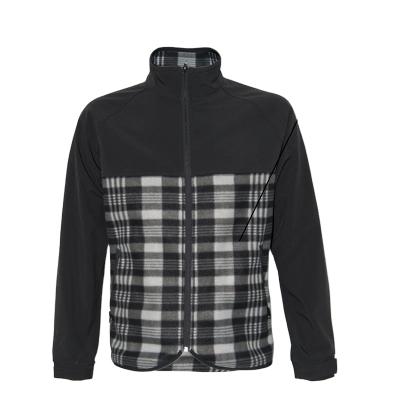 China Plus Size Black And White Work Jacket Lattice Cheap Softshell Jacket Men for sale