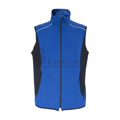 China No MEMBRANE Outdoor Lightweight Windproof Softshell Men's Vest Vest Blue Mens Sleeveless Jacket for sale