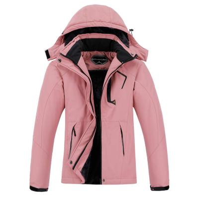 China New Style OEM Fashion White Fashion Waterproof Winter Men Women Ski Snow Jacket With Hood for sale