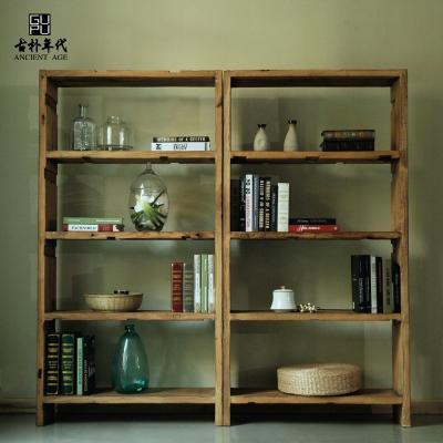 China Assembled Display Rack Furniture Reclaimed Rustic Chinese Antique Wall Multifunctional Shelf for sale