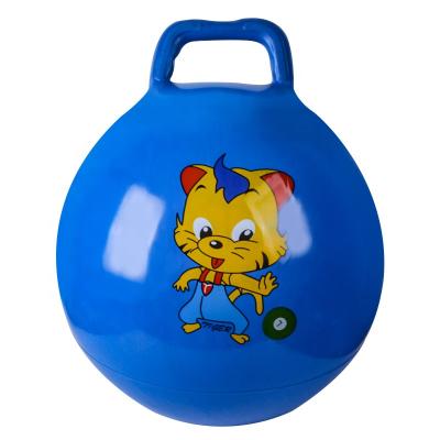 China Inflatable Hopper Ball Kids Inflatable Toy 45cm Bouncy Ball Toys With Handle for sale