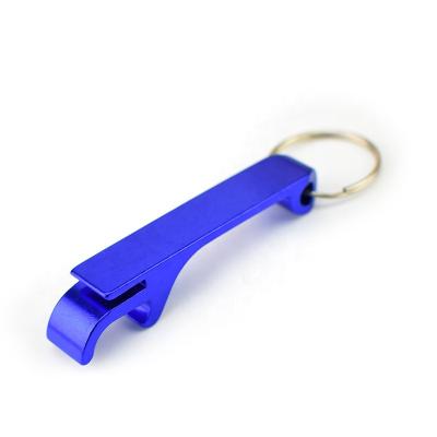 China Custom Stocked Promotion Logo Metal Bottle Opener Key Chain for sale