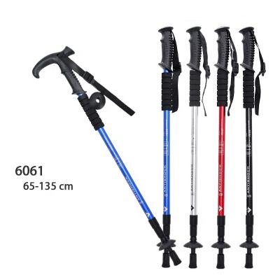 China Adjustable Folding Canes Folding Walking Stick Telescopic Climbing Flexible Poles Equipment for sale