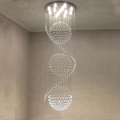 China Modern Simple Modern Bronze Clear White Glass Ball Chandelier Luxury Living Room for sale