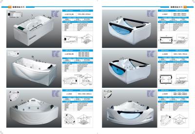 China Body Relaxing Water Massage Bathtubs With Air Bubbles CE SASO ISO9001 Certified for sale