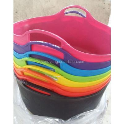 China Viable hot sale high quality foldable plastic shopping basket/kitchen basket for sale