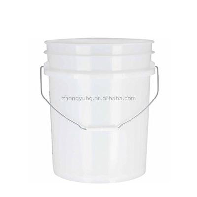 China High quality plastic 5 gallon car wash bucket with lid and dust for sale