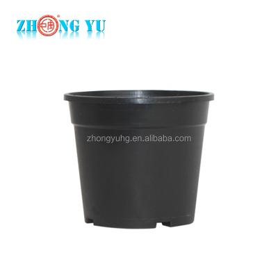 China Modern Wholesale Greenhouse Indoor Plastic Flower Pots Garden Planters Black Round and Square Nursery Pots for sale