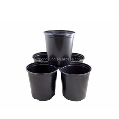 China Modern Black Chinese Supply Plant Rectangular Pot Greenhouse Used Nursery Planter for sale