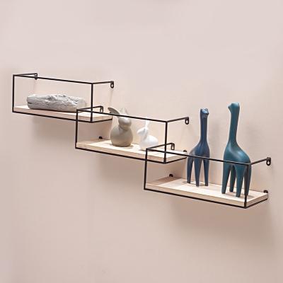 China Simple Nordic Statistical Institute of Europe Art Iron Display Wall Hanging Decoration Wall Rack Partition Storage Rack for sale