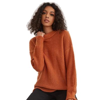 China Fashion Women's Autumn Winter Sweater Custom Made High Quality Knitted Sweater Girl Cashmere Sweater Girl Crewneck Sweater for sale