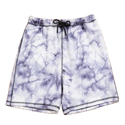 China Anti-wrinkle spot custom women's summer shorts new summer slimming casual loose tie dye pattern gradient shorts for sale