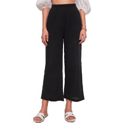 China Custom Wholesale Sexy High Waist Wide Leg Woman Party Club Anti-Pilling Pants And Trousers Apparel for sale