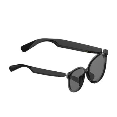 China Detachable Audio Stereo Violet Smart Glasses Black Frames Smart Glasses AR Glasses Frames Detachable Sunglasses for sale