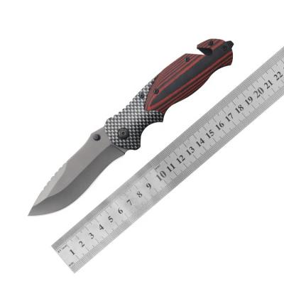 China Outdoor Rise Hunting Wooden Classic Non-variable Hunting Bushcraft Camping Survival Folding Knife for sale