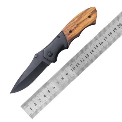 China Wholesale Non-variable Wooden Handle Knife Hunting Folding Outdoor Camping Knife for sale