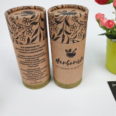 China Recyclable Colorful Printed Jemstone Herbal Tea Paper Tube Coffee Cylinder Packaging Tube Packaging For Posters for sale