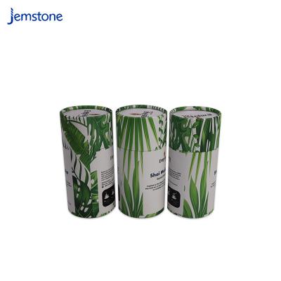 China Recyclable Eco Kraft Cylinder Cardboard Essential Oil Tea Cosmetic Packaging Canisters Cans Paper Tube for sale