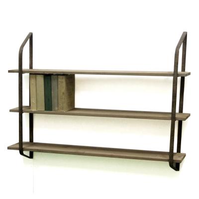 China Luckywind Color Rustic Wall Wood Storage Shelves For Magazine for sale