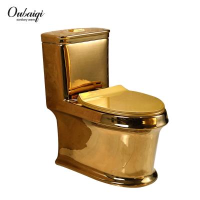 China Luxury Sanitary Ware Double-Flow Toiletry Design Golden Royal Design for sale