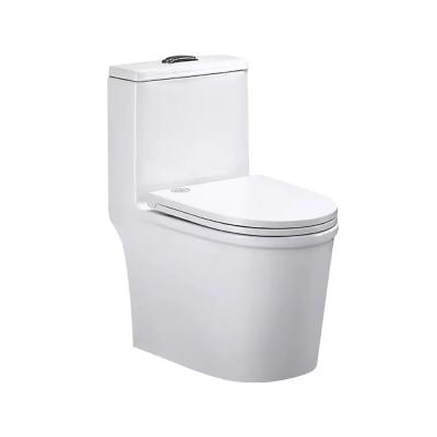 China Small Apartment Double-Flow Style Bathroom Floor Rimless Ceramic WC Round Shape Toilet for sale