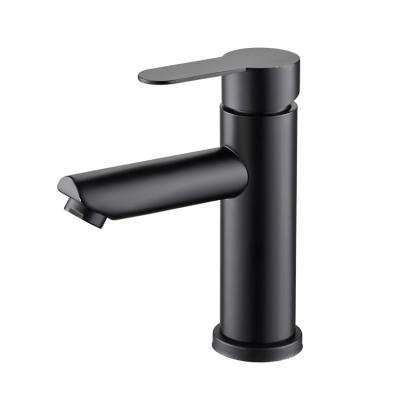 China Modern Design Faucet Bathroom Basin Mixer SUS304 Matte Black Vanity Faucet for sale