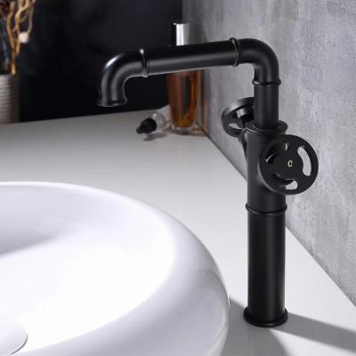 China Black Industrial American Style 2-Handles Kitchen Faucet Basin Faucet for sale