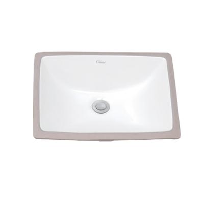 China Modern Rectangle Undermount Bathroom Vessel Sink High Quality And Low Price White Art Hand Wash Basin for sale