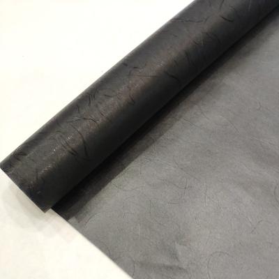 China Specialty waterproof black eco-friendly bopp film laminated water proof flower wrapping tissue paper decoration 60cm x 5m for sale