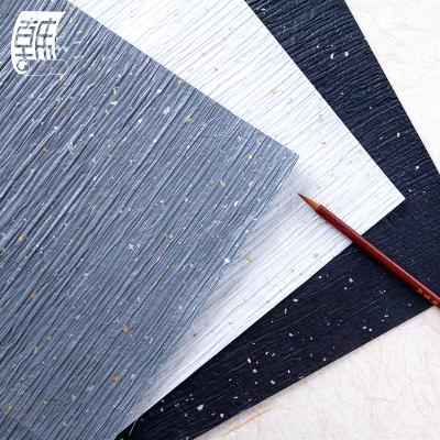 China Anti-curvature high quality matel foils embed decoration special handmade crumpled art paper for sale