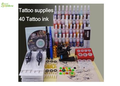 China Equipo completo profesional multifuncional del tatuaje con el interruptor de la tinta/1 pie de 40 tatuajes en venta